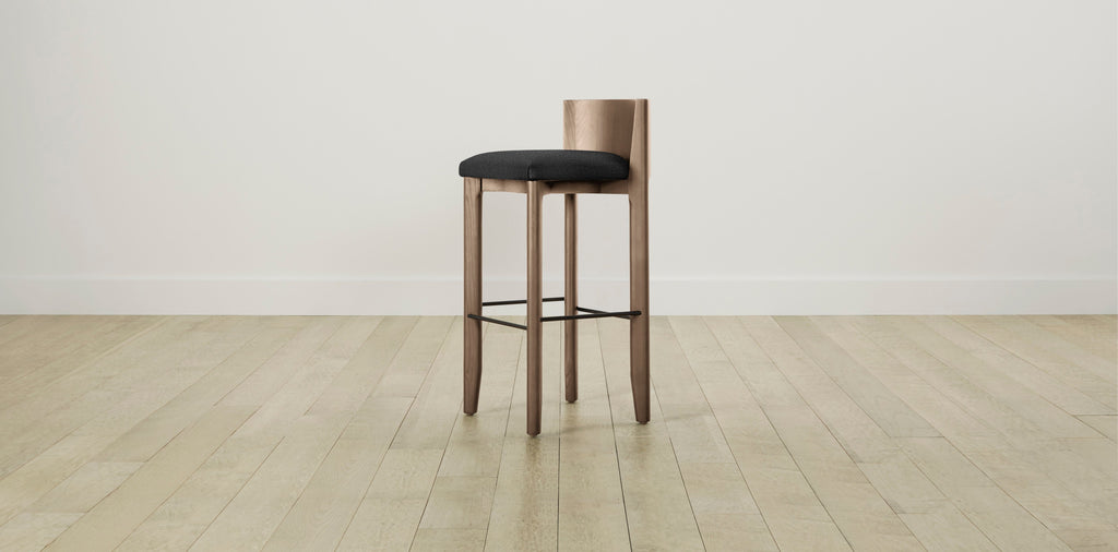 The Delancey with Onyx - Italian Bouclé Storm Bar and Counter Stool