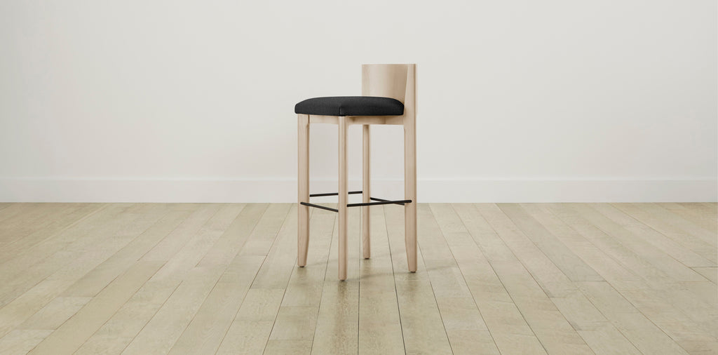 The Delancey with Onyx - Italian Bouclé Storm Bar and Counter Stool