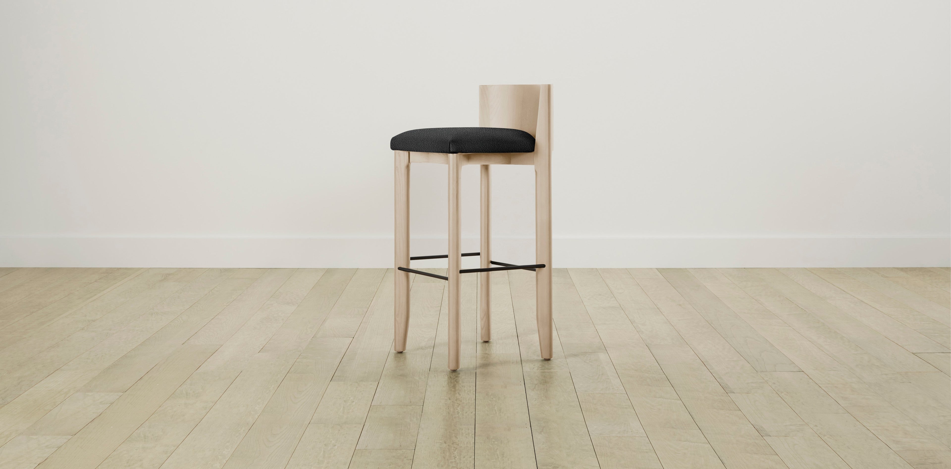 The Delancey with Onyx - Italian Bouclé Storm Bar and Counter Stool