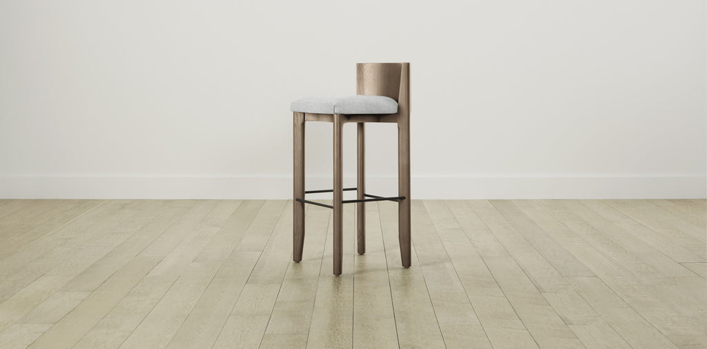 The Delancey with Onyx - Performance Chenille Nickel Bar and Counter Stool