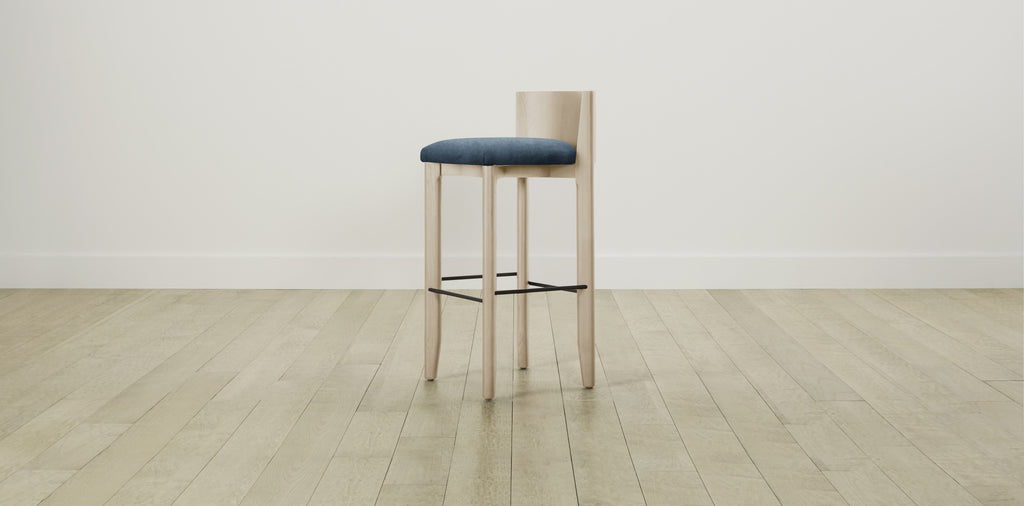 The Delancey with Onyx - Performance Velvet Lagoon Bar and Counter Stool