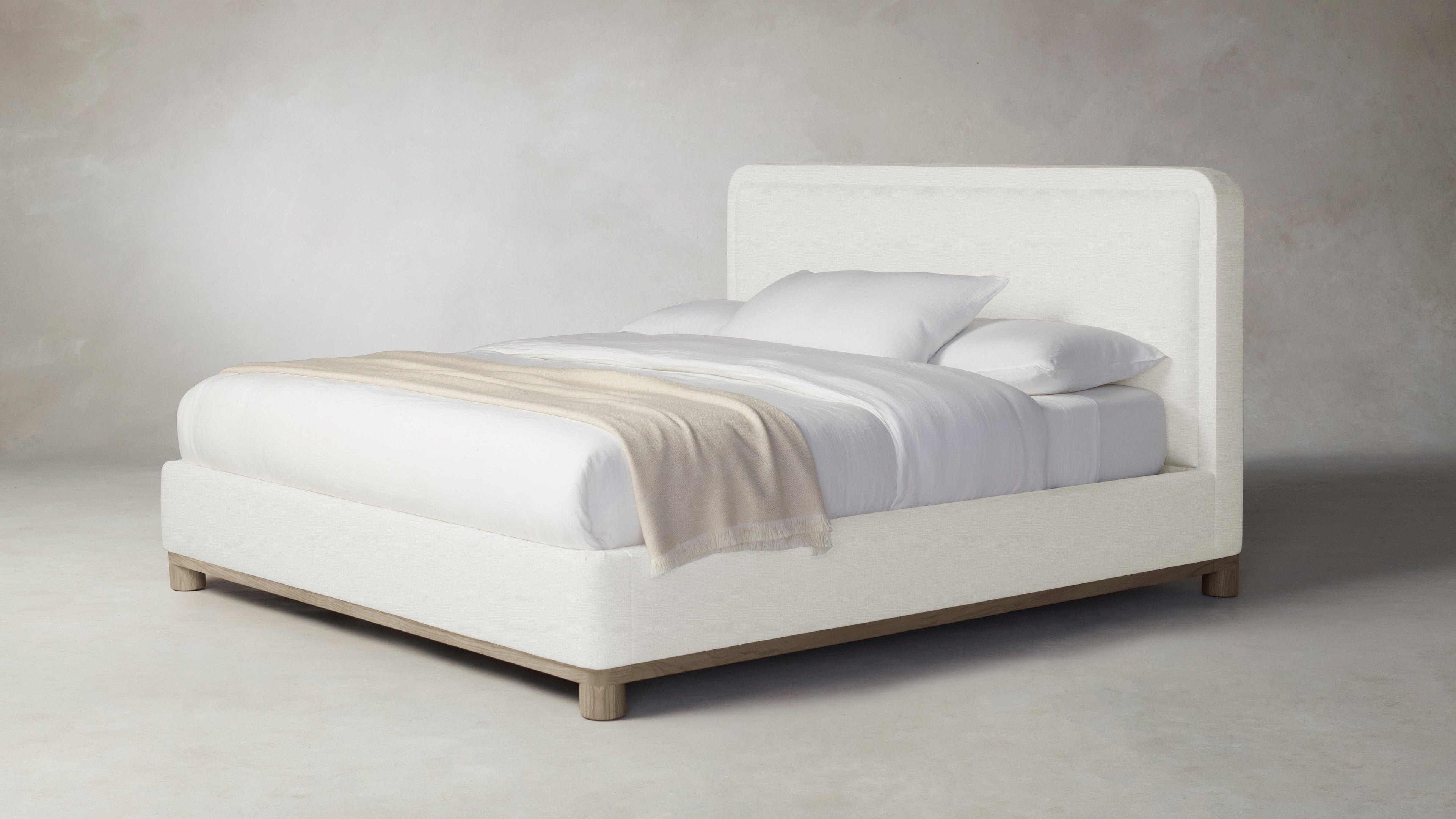 The Kent  - Performance Linen Oyster Bed - 47" Headboard