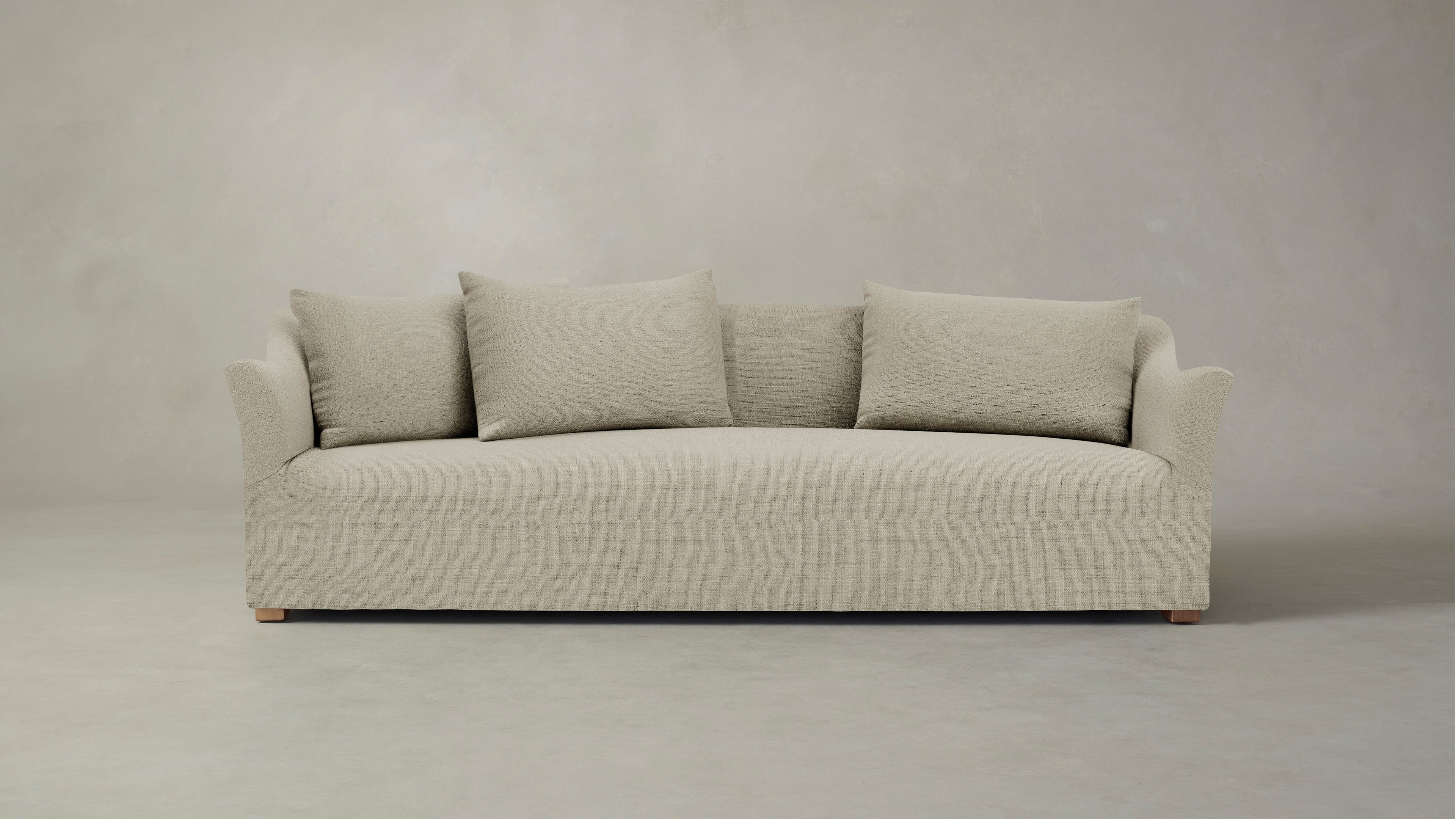 The Lenox  - Belgian Linen Alder Sofa