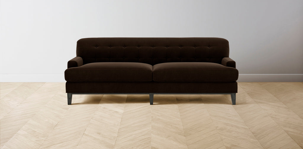 The Ludlow  - Mohair Chocolate Sofa
