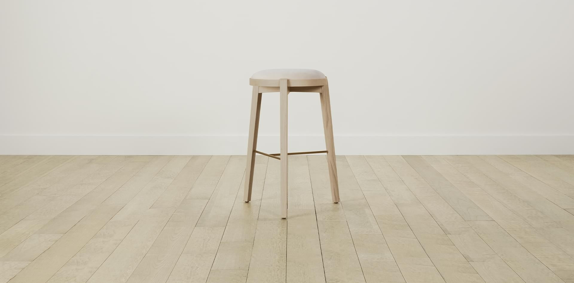 The Stanton with Brushed Brass - Nubuck Leather Sail Bar and Counter Stool