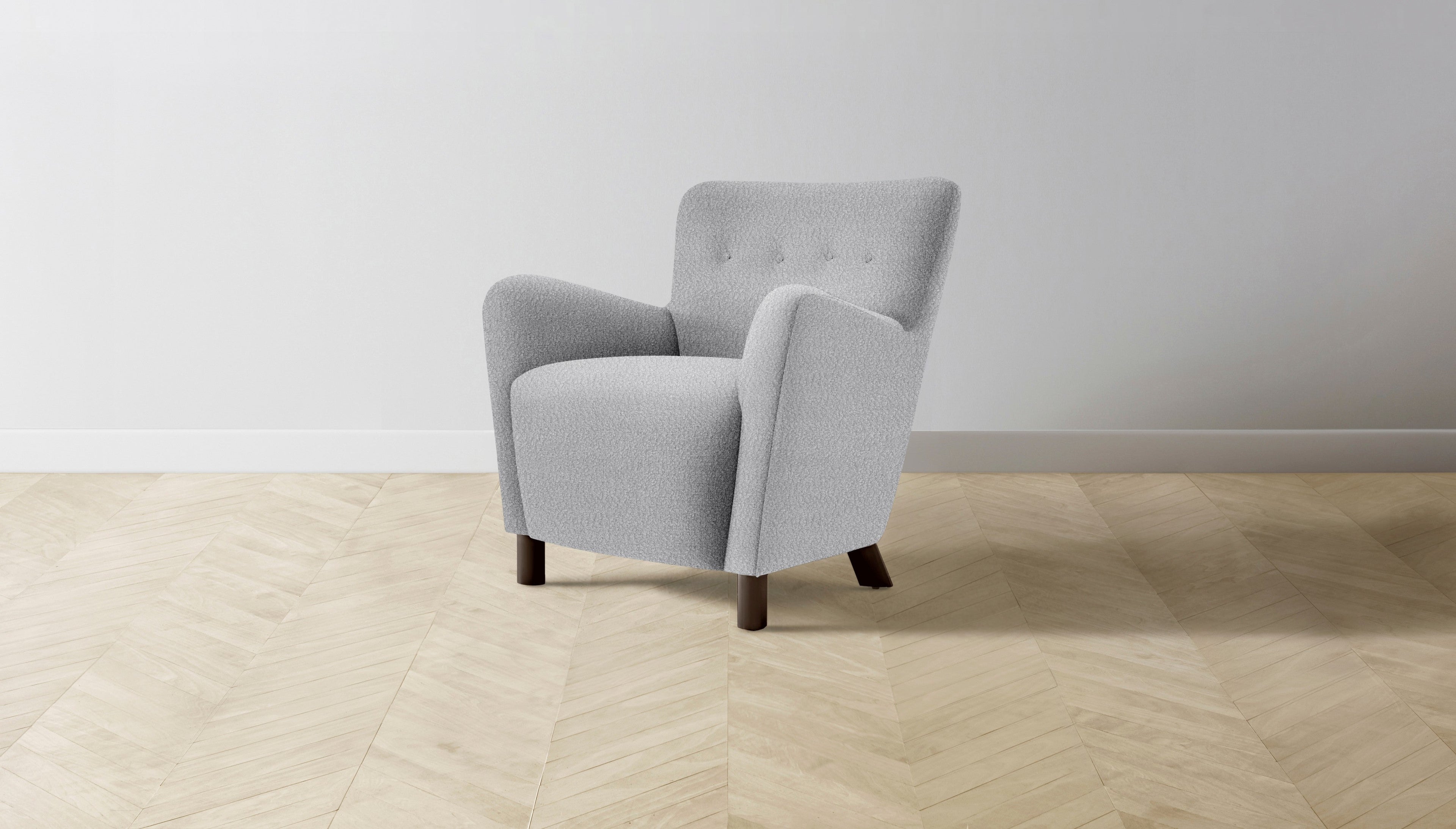 The Perry  - Italian Bouclé Waterfall Chair