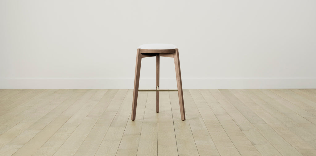 The Stanton with Onyx - Performance Textured Linen Bone Bar and Counter Stool
